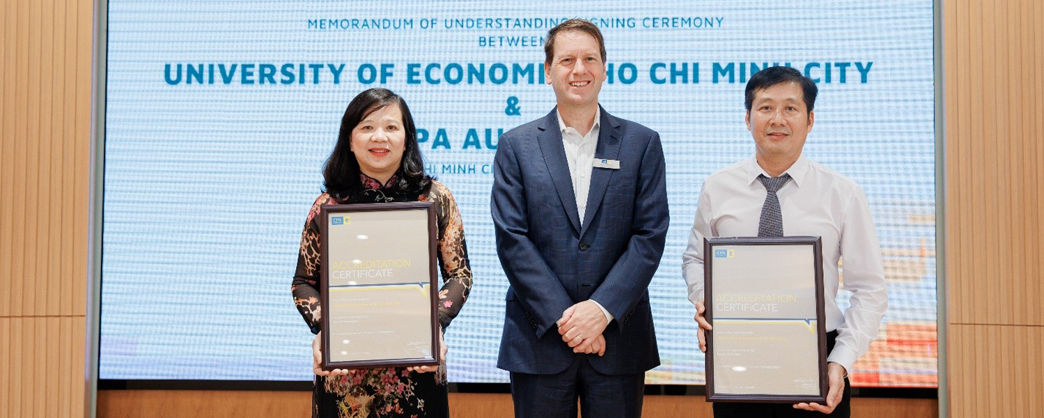 UEH undergraduate program accreditation ceremony by CPA Australia