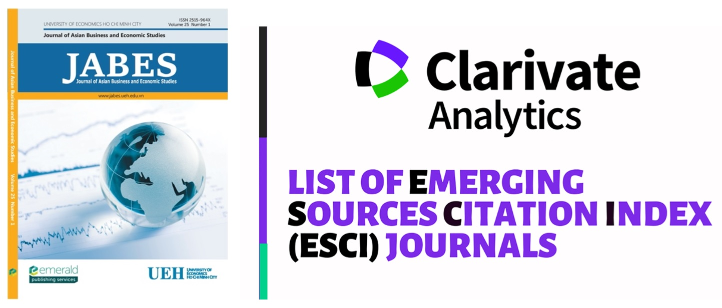 UEH-JABES officially recognized in ESCI under Web of Science 